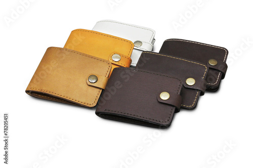 leather wallet isolated