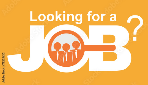 Job search - human resource concept