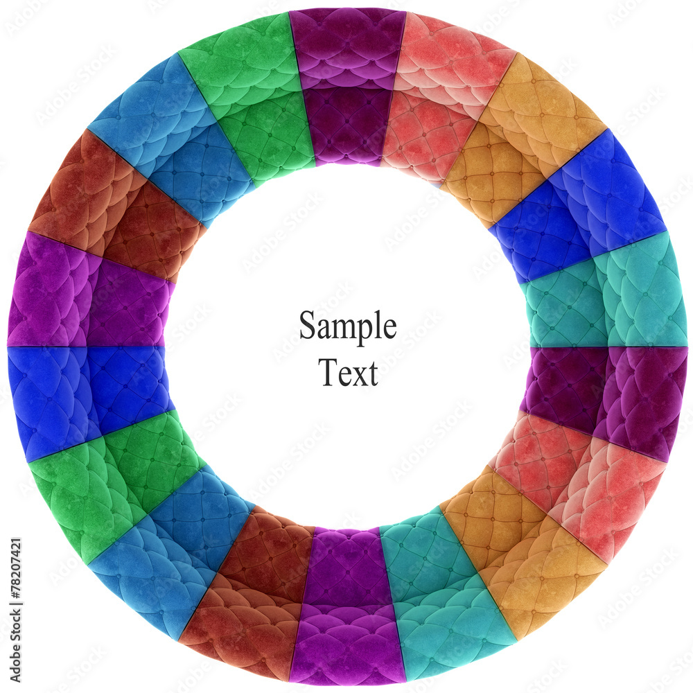 Fototapeta premium Retro velvet circle texture