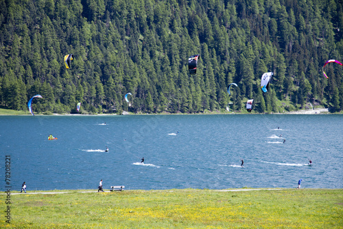 Kitesurfing a St. Moritz photo