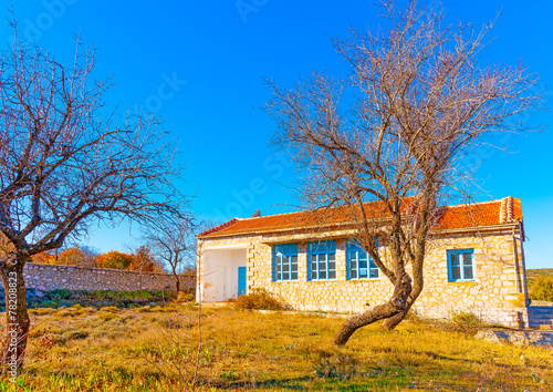 the small school of Amygdalia village in southern Greece
