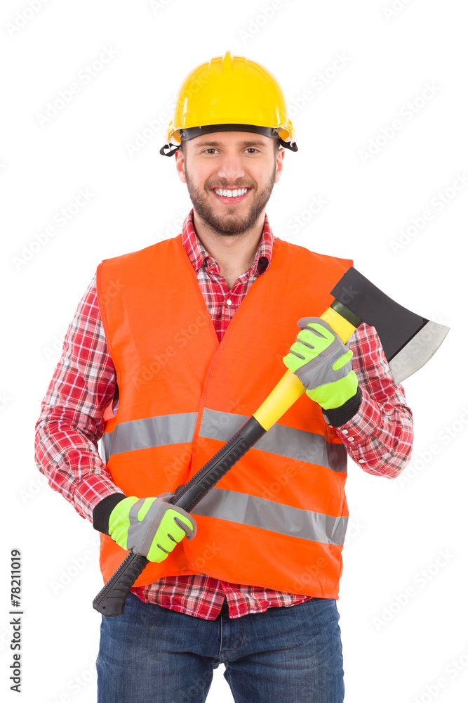 Lumberjack with an axe Lumberjack with an axe