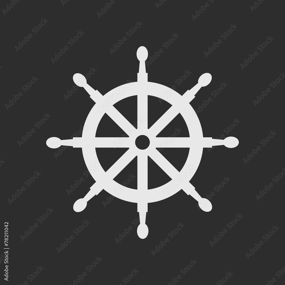 White helm as logo on dark grey background White helm as logo on dark grey background