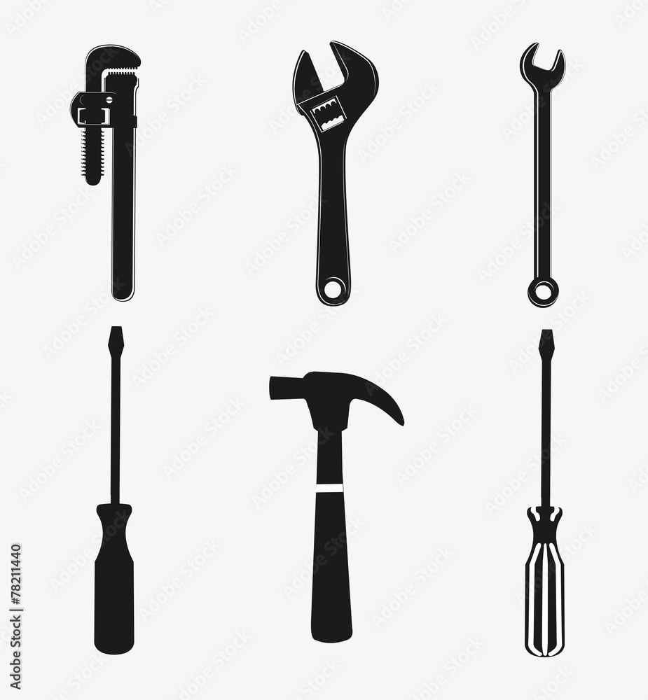 Tools design, vector illustration. Tools design, vector illustration.
