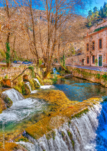 pictorial view of Krya in Livadeia town in central Greece. HDR photo