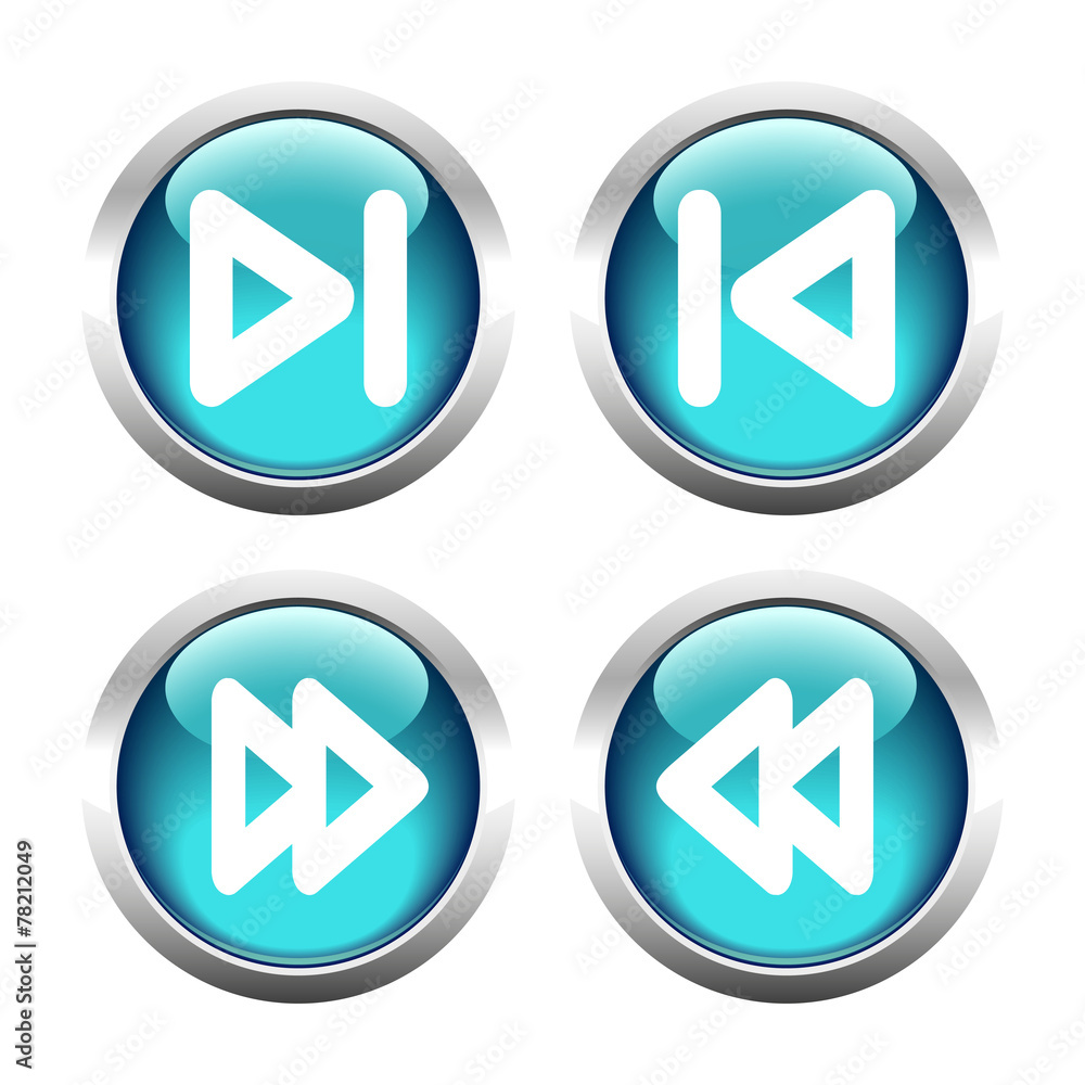 Set of buttons for web, media arrow. Vector. Set of buttons for web, media arrow. Vector.