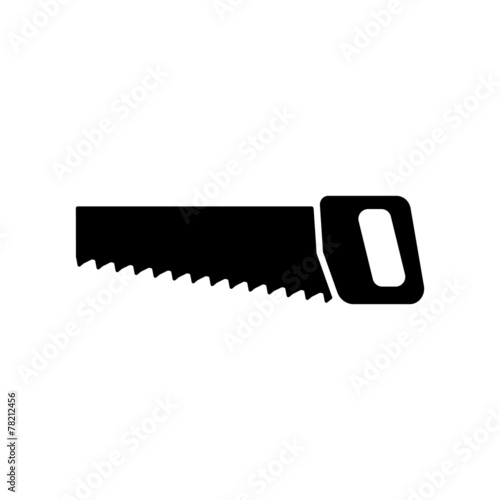 The saw icon. Saw symbol. Flat