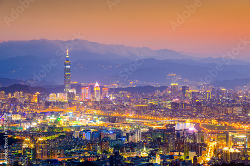 Taipei  Taiwan Cityscape from Neihu District