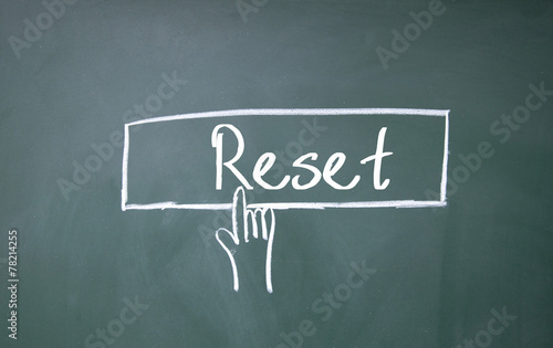 finger click reset symbol on blackboard