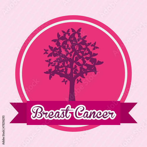 Breast cancer design  vector illustration.