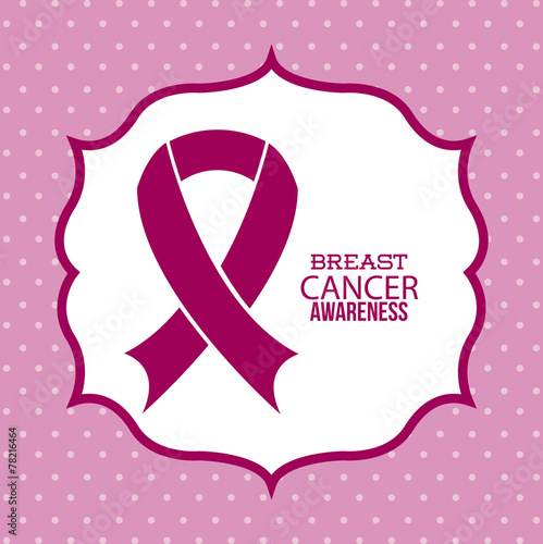 Breast cancer design, vector illustration.
