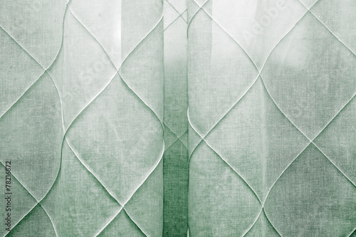 pattern with a green bedroom curtain photo