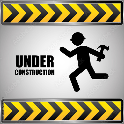 Construction design, vector illustration.
