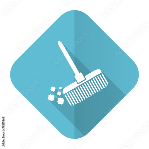 broom flat icon clean sign