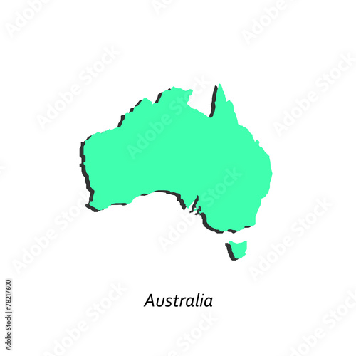 Map of Australia for your design