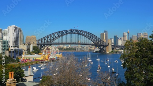Lavender Bay, Sydney Harbor Bridge, Luna Park, North Sydney photo