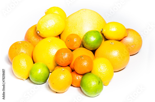 grapefruit, orange, lemon, lime