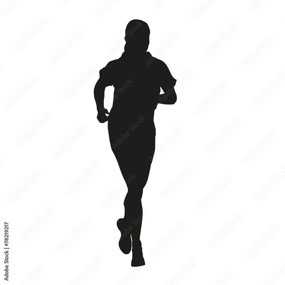 Fototapeta premium Young running woman