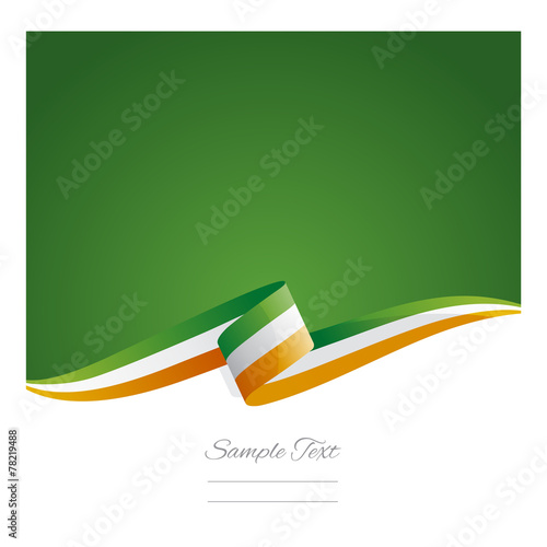 New abstract Ireland flag ribbon