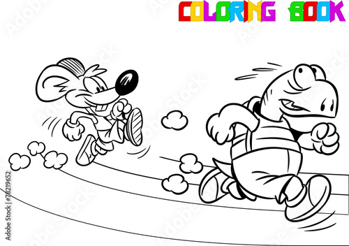 mouse and the tortoise on a treadmill