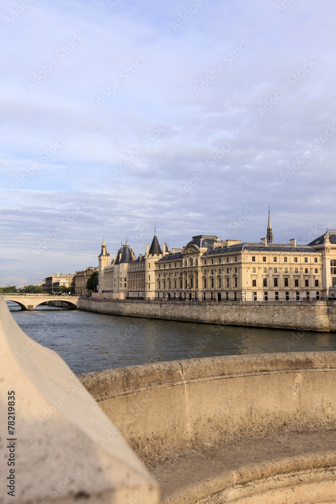 Blick auf den Fluss Seine in Paris