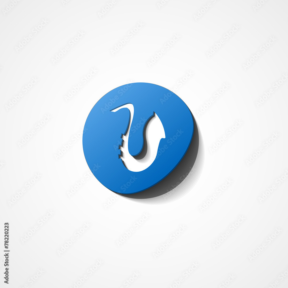 Saxophone web icon Saxophone web icon