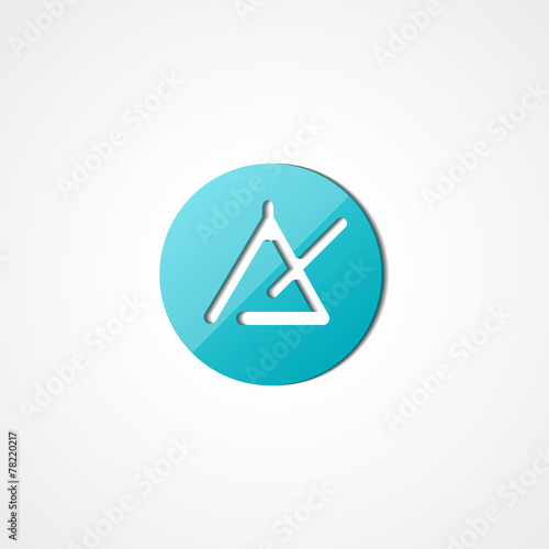 Triangle instrument web icon Free Download Triangle instrument web icon - GFXLoad