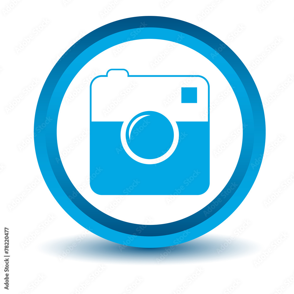Blue camera icon Blue camera icon