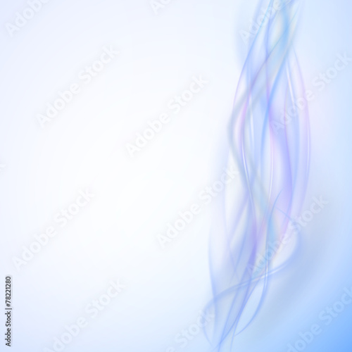 Abstract blue wave background, light vector design