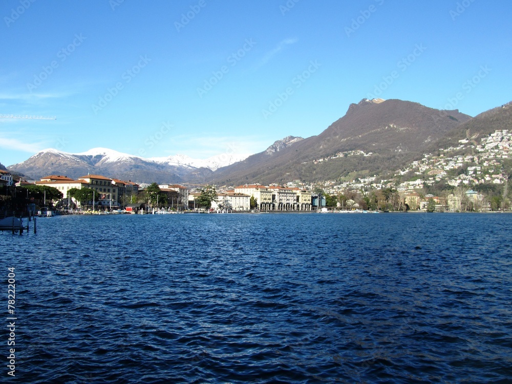 Frühling in Lugano am Luganersee - Lago di Lugano