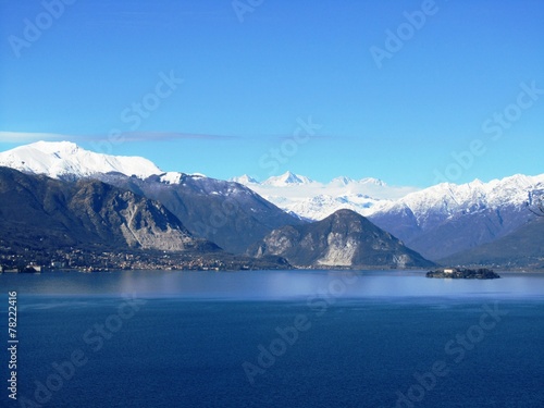 Winter - Panorama des Lago Maggiore - Italien