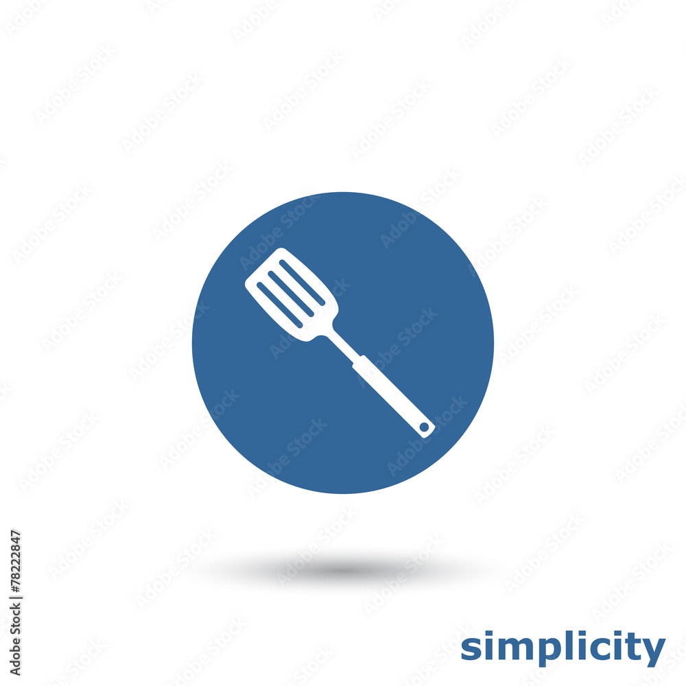 simple kitchen spatula icon simple kitchen spatula icon