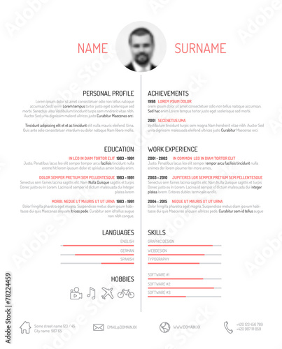 cv / resume template