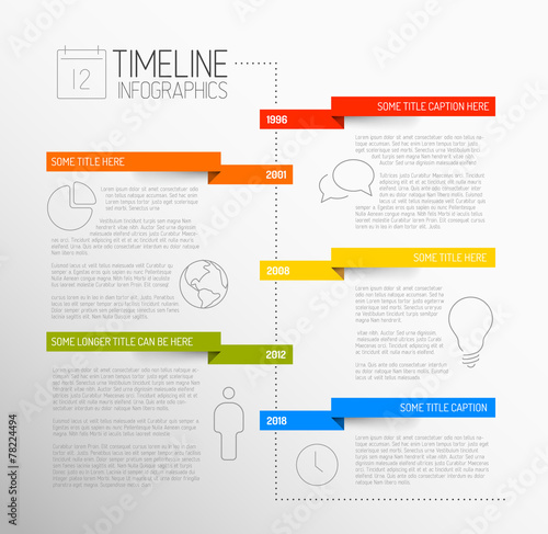 Infographic timeline report template