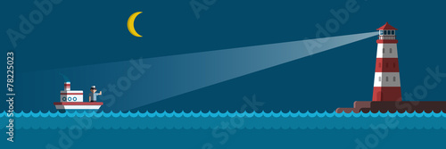 Illustrations Night Sea