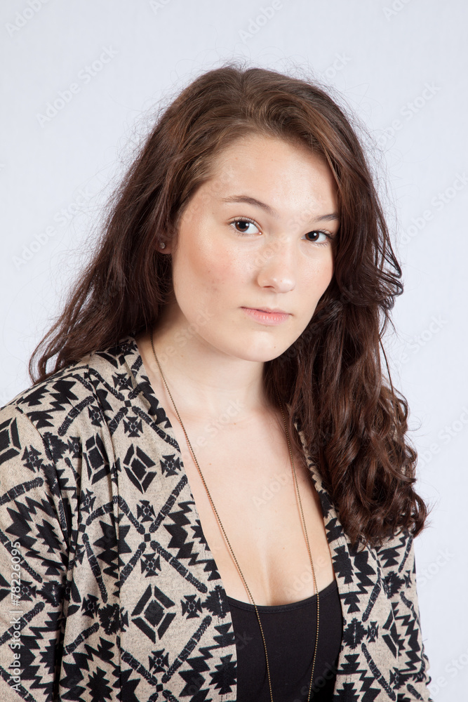 Woman in a thoughtful mood Woman in a thoughtful mood