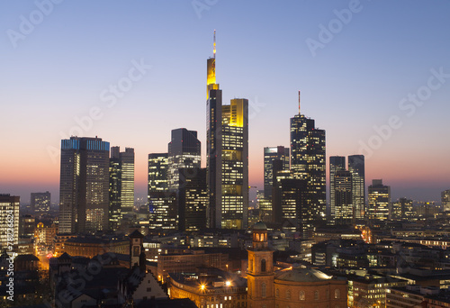 Frankfurt city skyline