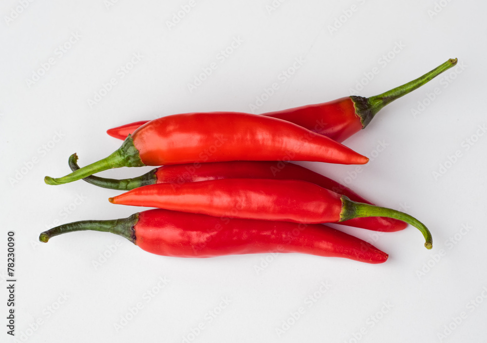 chili pepper isolated on a white background