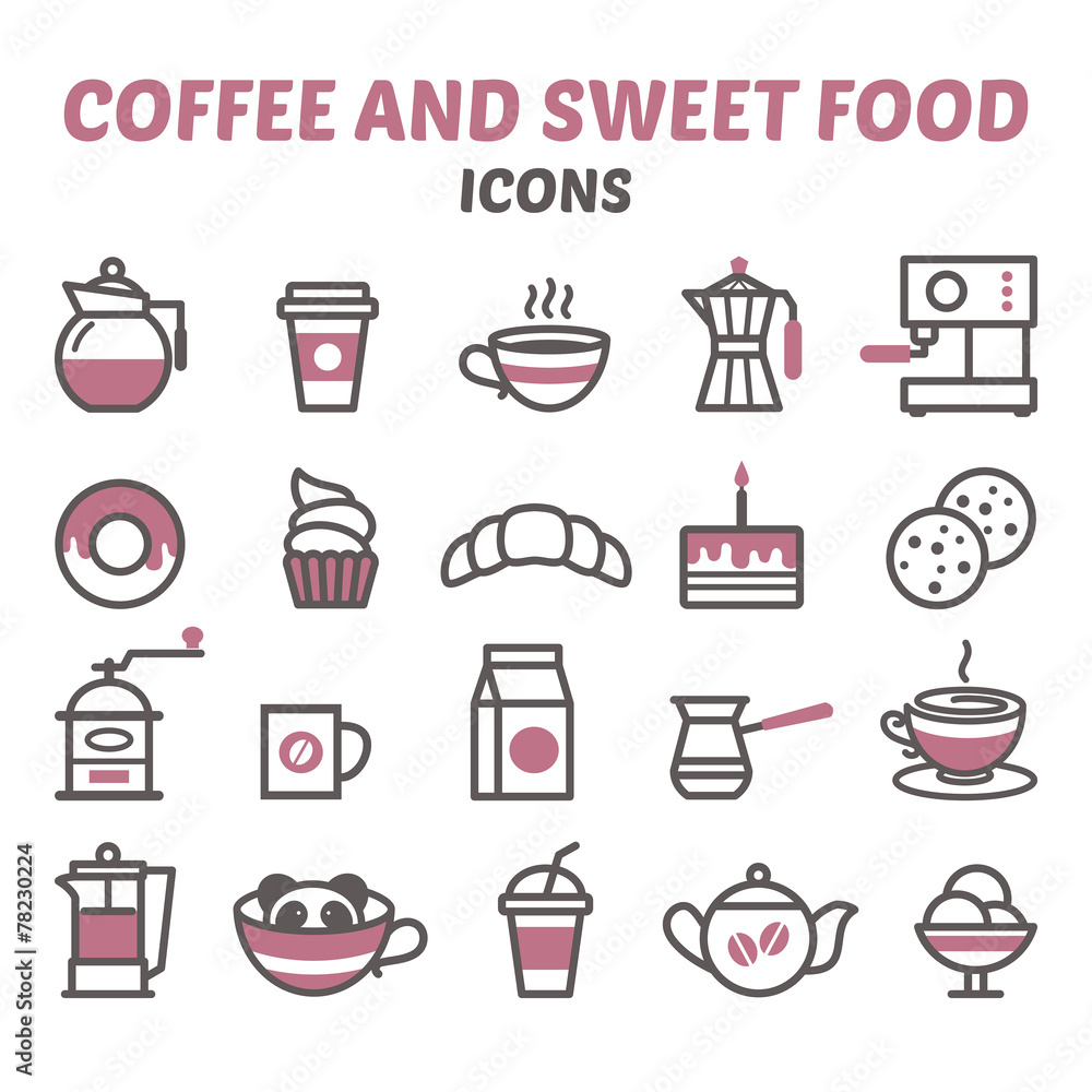 Coffee and sweet food