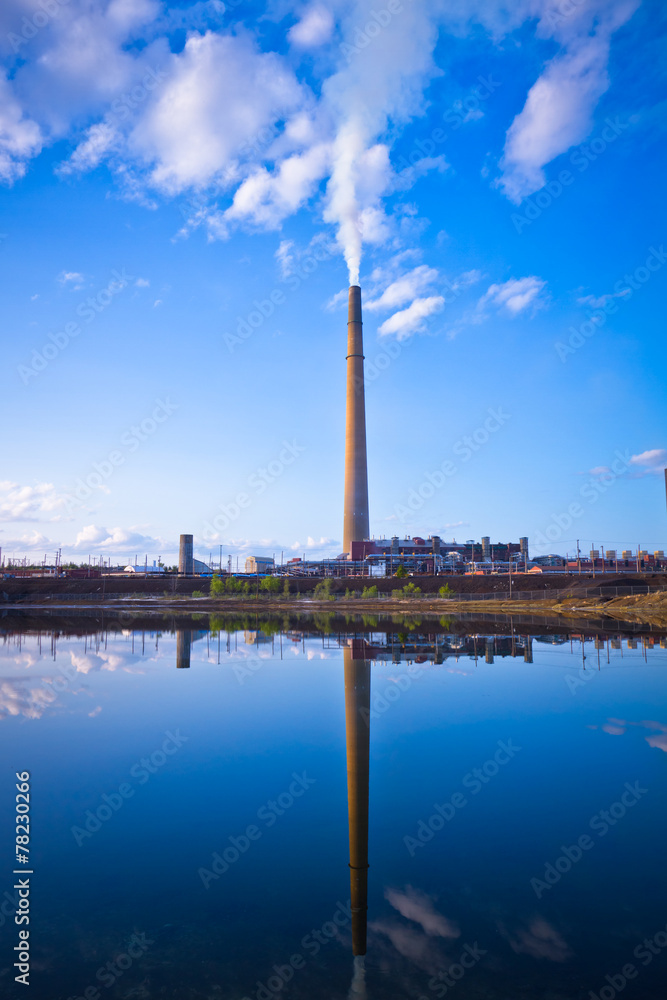 Obraz premium Nickel plant and water treatment plant