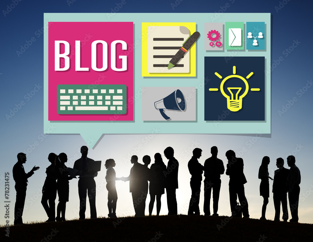 Blog Weblog Media Online Messaging Notes Concept Blog Weblog Media Online Messaging Notes Concept