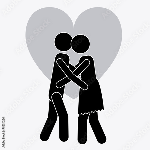 Couple design, vector illustration.