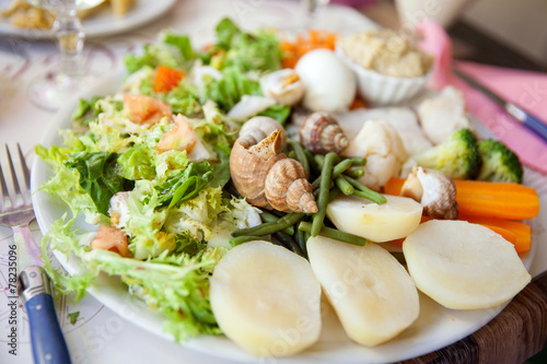 Tableau sur toile traditional Provencal dish - Aioli