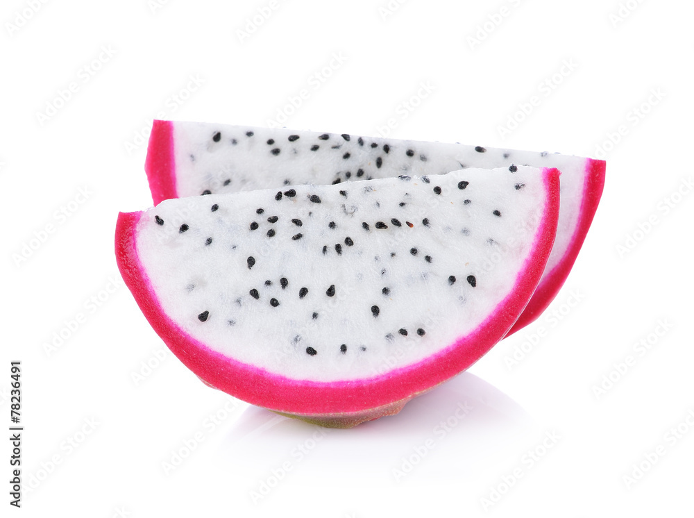 Dragon Fruit isolated against white background. Dragon Fruit isolated against white background.
