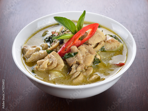 Green chicken Curry , Thai cuisine