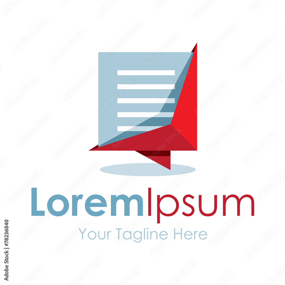 Modern good looking document file simple business icon logo Modern good looking document file simple business icon logo