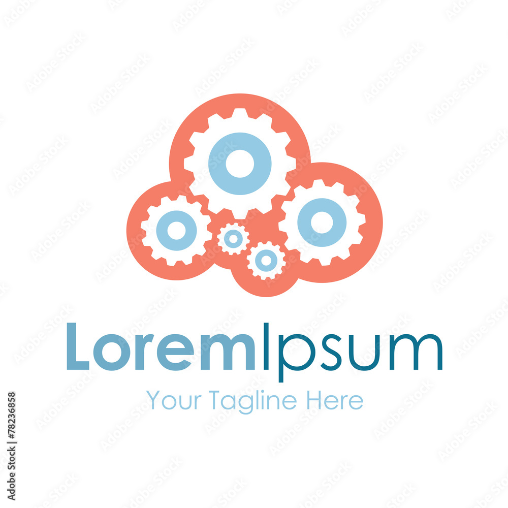 Wheel gears mechanism spinning simple business icon logo Wheel gears mechanism spinning simple business icon logo