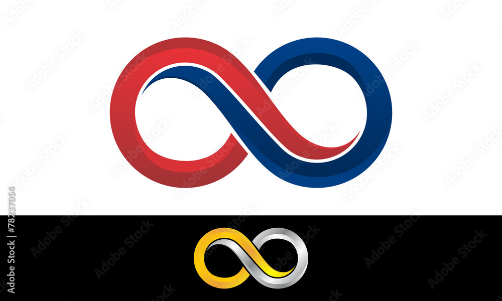 Infinity Connection Logo Icon Concept Infinity Connection Logo Icon Concept