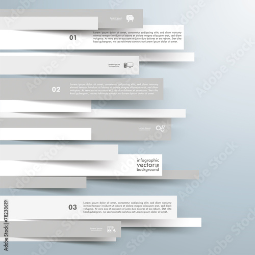 Gray Paper Lines Brochure Infographic
