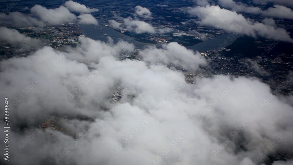 Beautiful cloud sky view from aeroplane window. HD. 1920x1080 Beautiful cloud sky view from aeroplane window. HD. 1920x1080